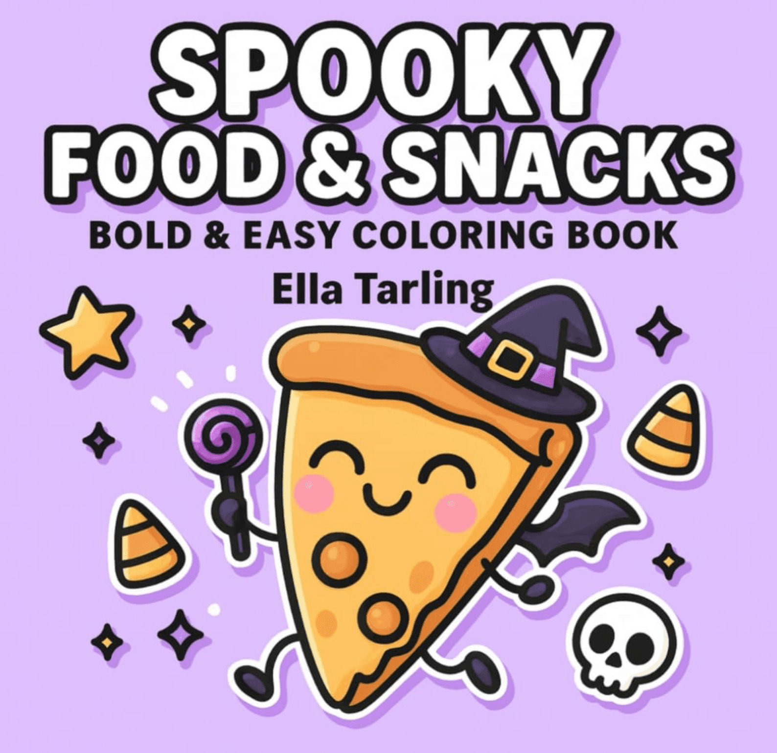 Spooky Food & Snacks Coloring Book