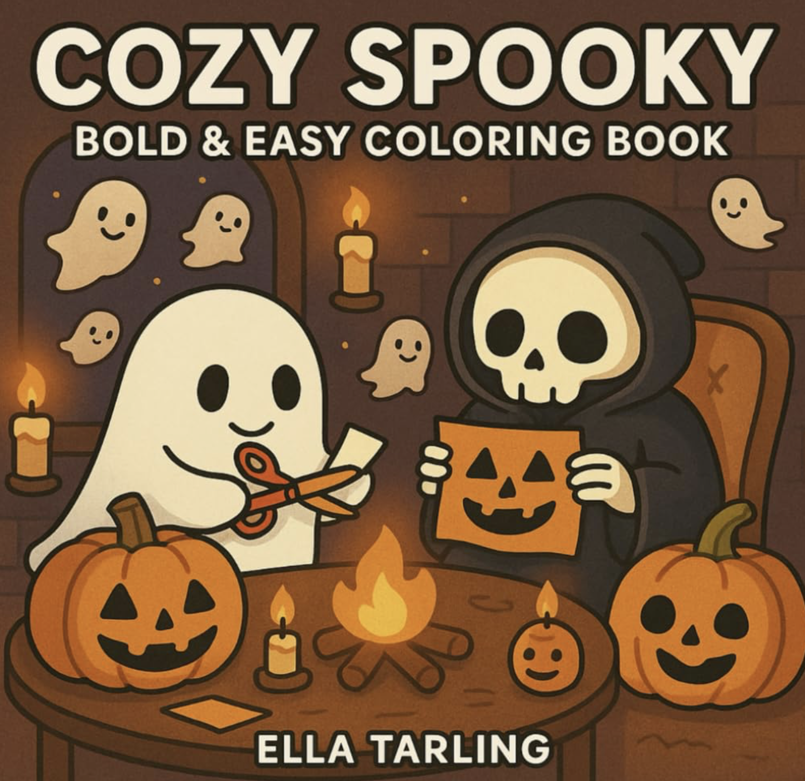 Cozy Spooky Coloring Book