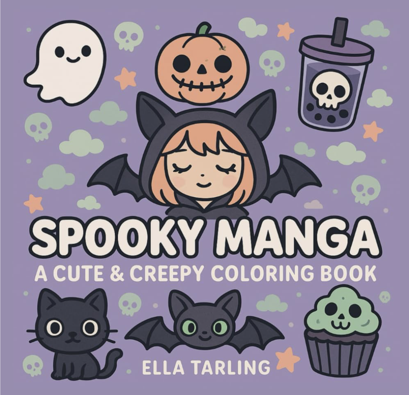 Spooky Manga Snuggles Coloring Book