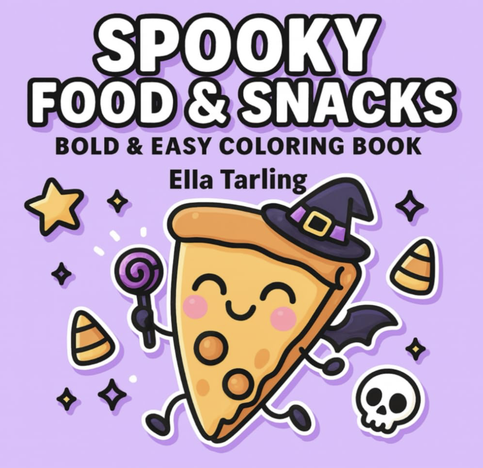 Spooky Food & Snacks Coloring Book