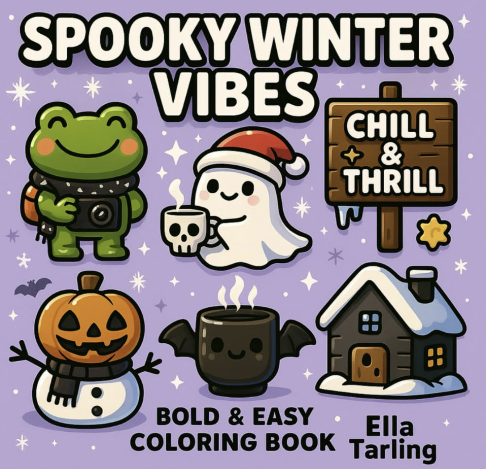 Spooky Winter Vibes Coloring Book