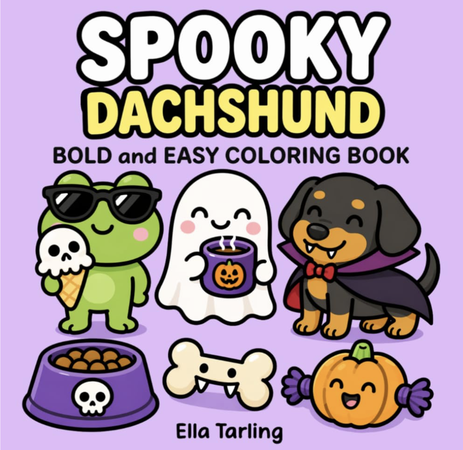 Spooky Dachshund Coloring Book