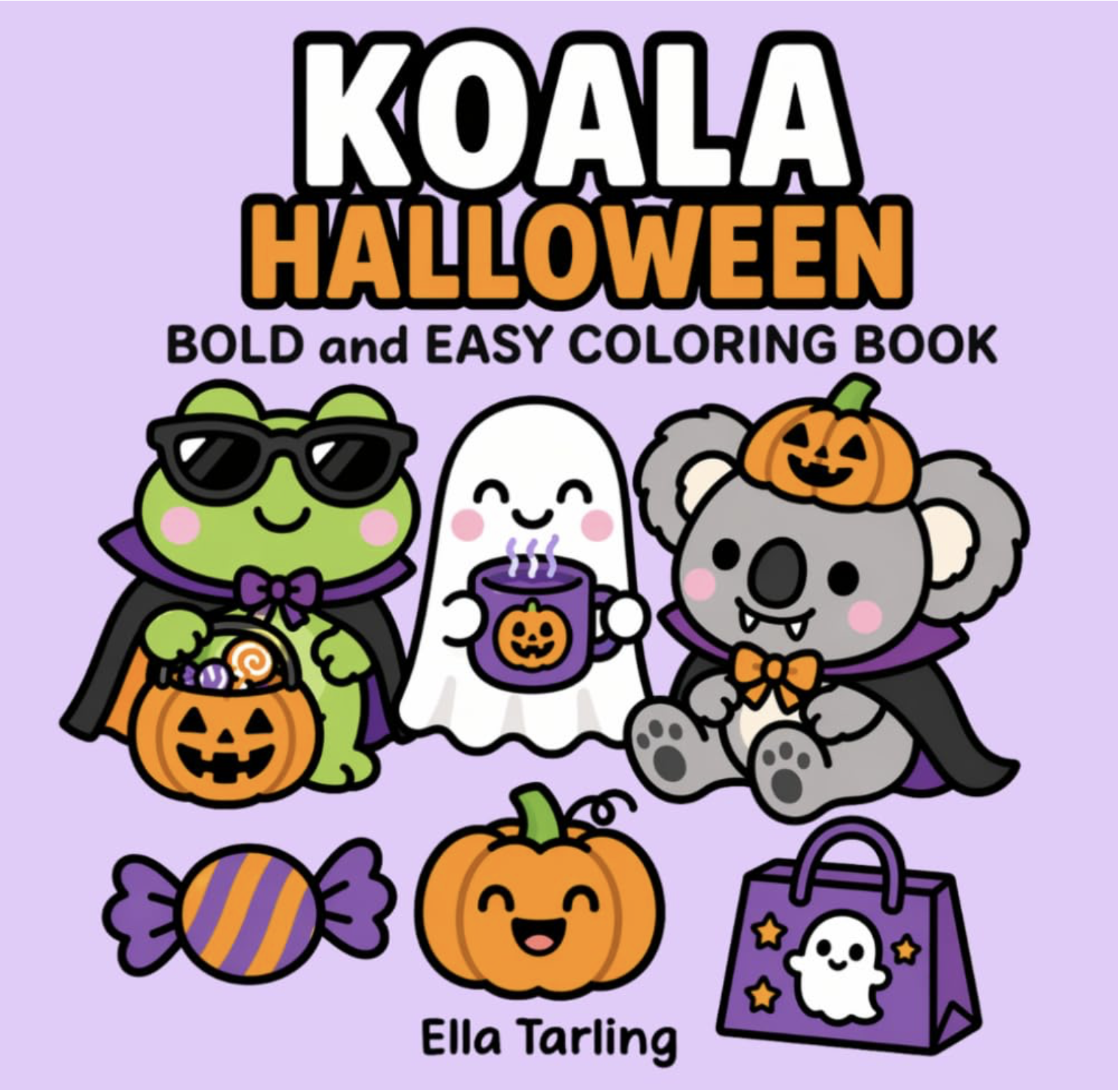 Koala Halloween Coloring Book